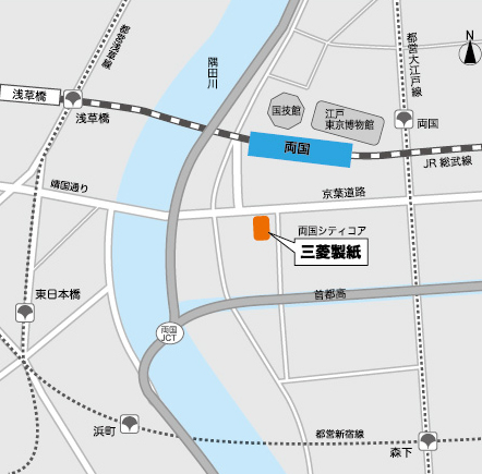 両国シティコア１１Fです。