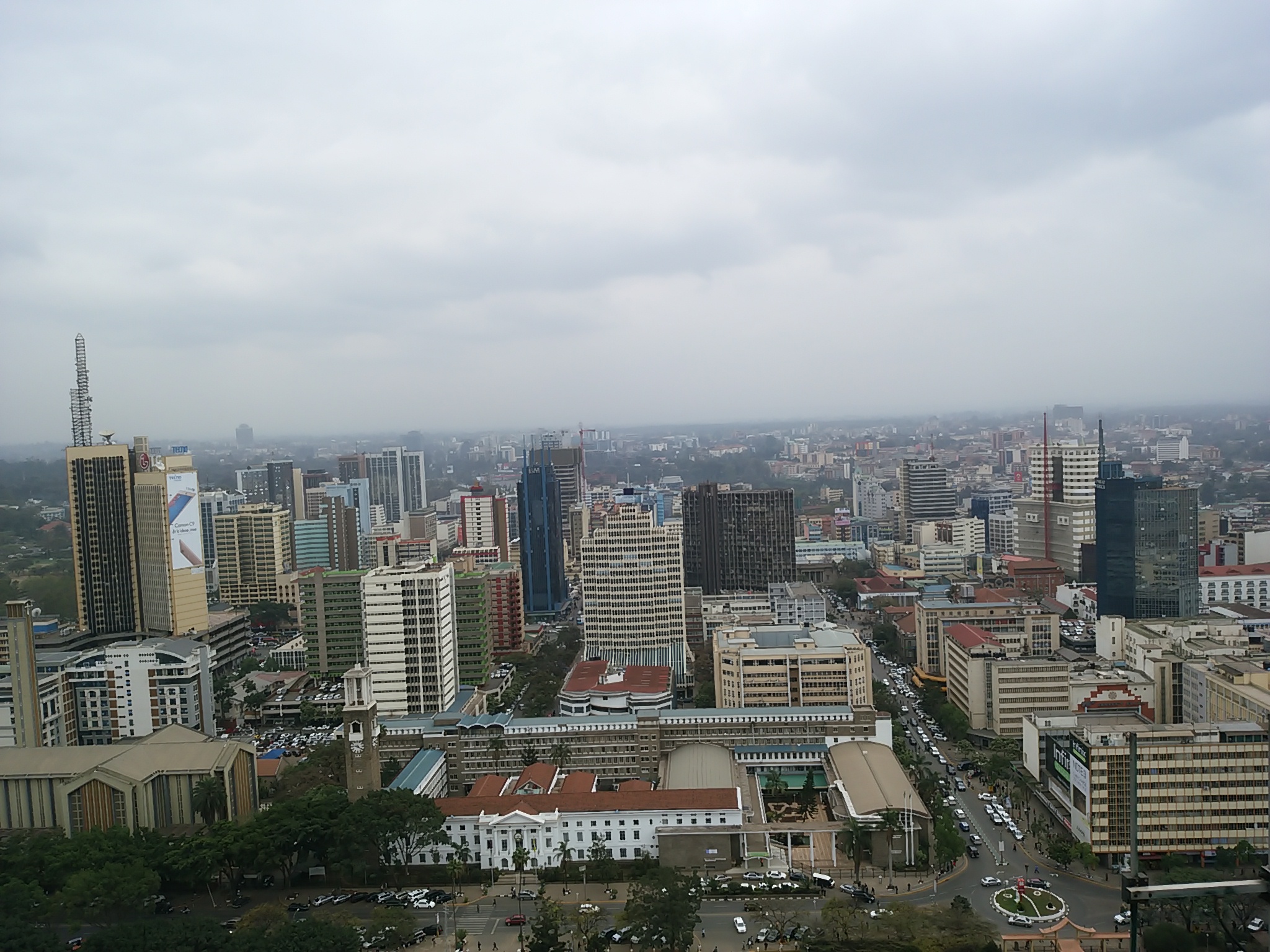 ナイロビ市内一望